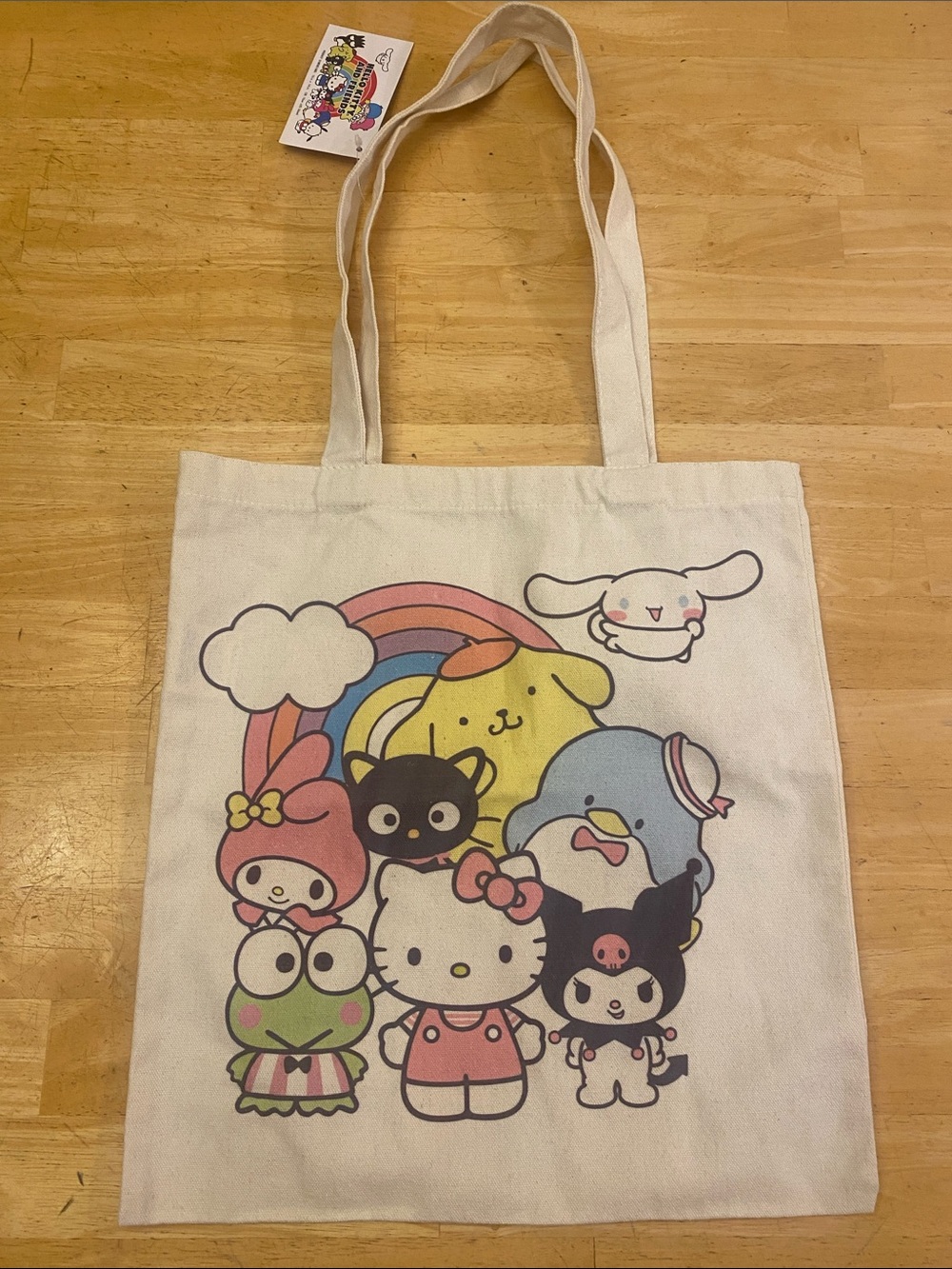 Hello Kitty and Friends Canvas Tote - NWT about 14x15